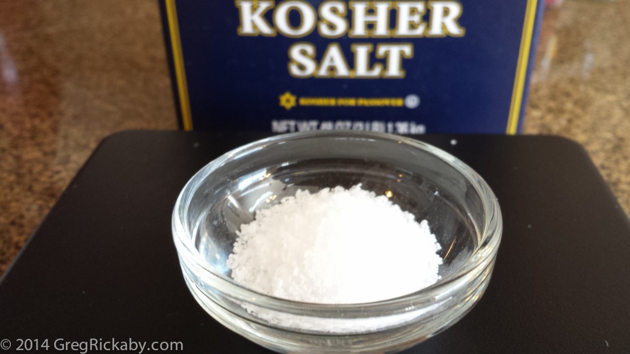 7 grams of kosher salt.