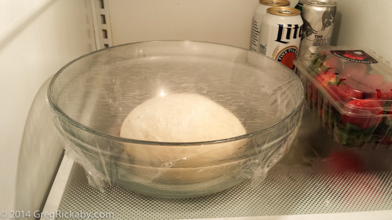 Place the bowl in the refrigerator, and let the dough rise overnight. It will keep for 4 days or you can freeze it).